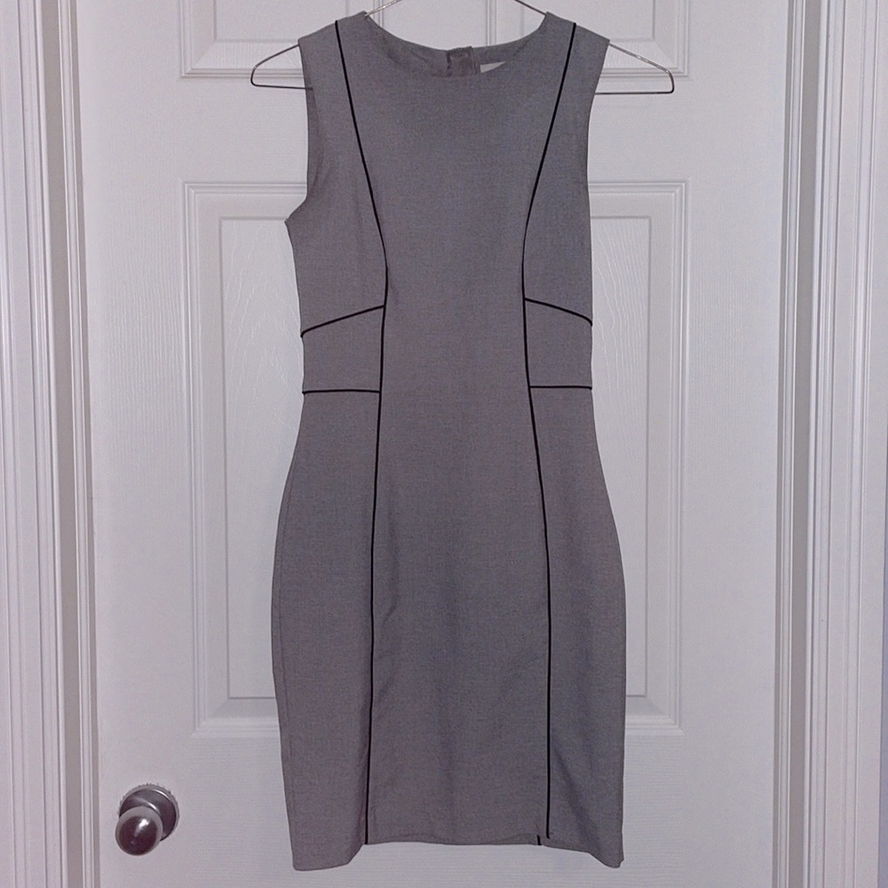 Grey Lined H&M Dress